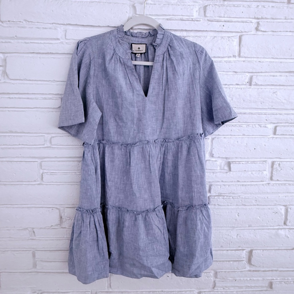 Tuckernuck Crawford Dress in Chambray - Small - Picture 4 of 8